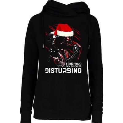 I Find Your Lack Of Cheer Disturbing Star Movie Wars Darth Santa Claus Womens Funnel Neck Pullover Hood