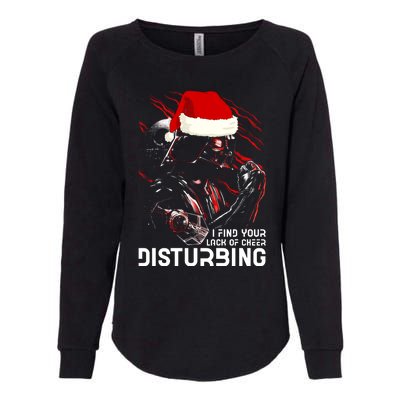 I Find Your Lack Of Cheer Disturbing Star Movie Wars Darth Santa Claus Womens California Wash Sweatshirt