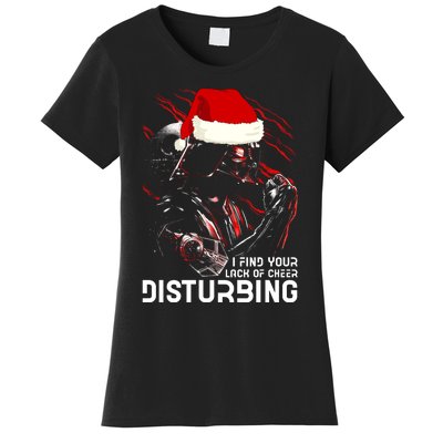 I Find Your Lack Of Cheer Disturbing Star Movie Wars Darth Santa Claus Women's T-Shirt