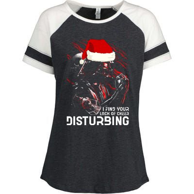 I Find Your Lack Of Cheer Disturbing Star Movie Wars Darth Santa Claus Enza Ladies Jersey Colorblock Tee