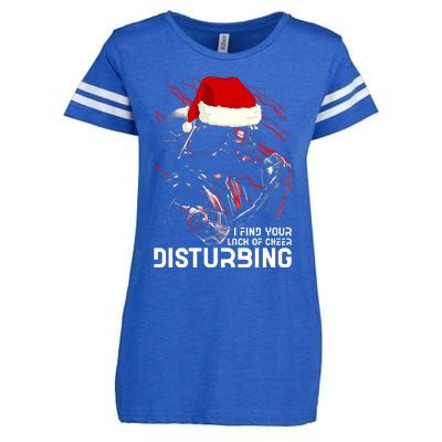 I Find Your Lack Of Cheer Disturbing Star Movie Wars Darth Santa Claus Enza Ladies Jersey Football T-Shirt