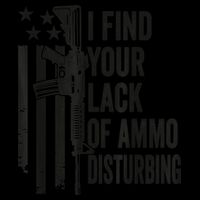 I Find Your Lack Of Ammo Disturbing Funny Gun Camo Guns Drawstring Bag