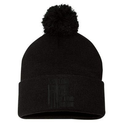 I Find Your Lack Of Ammo Disturbing Funny Gun Camo Guns Pom Pom 12in Knit Beanie