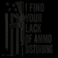 I Find Your Lack Of Ammo Disturbing Funny Gun Camo Guns Zip Tote Bag