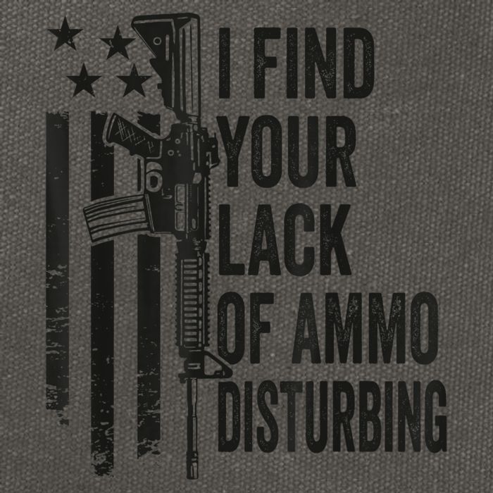 I Find Your Lack Of Ammo Disturbing Funny Gun Camo Guns Cotton Canvas Backpack