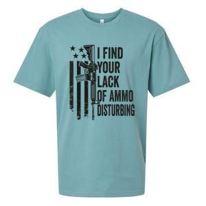 I Find Your Lack Of Ammo Disturbing Funny Gun Camo Guns Sueded Cloud Jersey T-Shirt