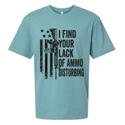 I Find Your Lack Of Ammo Disturbing Funny Gun Camo Guns Sueded Cloud Jersey T-Shirt