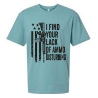 I Find Your Lack Of Ammo Disturbing Funny Gun Camo Guns Sueded Cloud Jersey T-Shirt