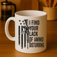 I Find Your Lack Of Ammo Disturbing Funny Gun Camo Guns Mug