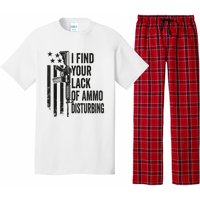 I Find Your Lack Of Ammo Disturbing Funny Gun Camo Guns Pajama Set