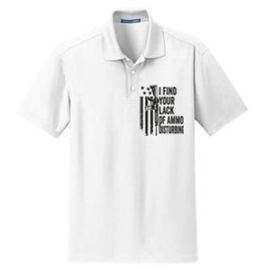 I Find Your Lack Of Ammo Disturbing Funny Gun Camo Guns Dry Zone Grid Polo