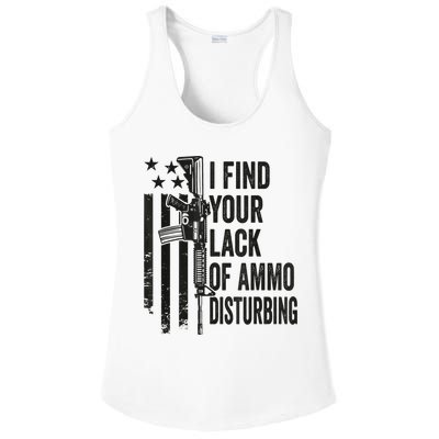 I Find Your Lack Of Ammo Disturbing Funny Gun Camo Guns Ladies PosiCharge Competitor Racerback Tank