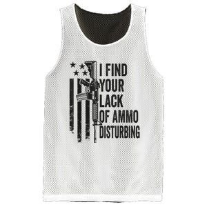 I Find Your Lack Of Ammo Disturbing Funny Gun Camo Guns Mesh Reversible Basketball Jersey Tank