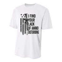 I Find Your Lack Of Ammo Disturbing Funny Gun Camo Guns Youth Performance Sprint T-Shirt