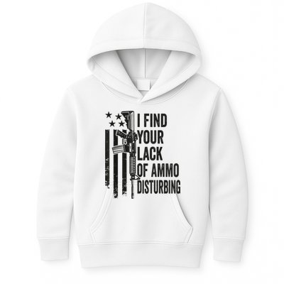 I Find Your Lack Of Ammo Disturbing Funny Gun Camo Guns Kids Hoodie