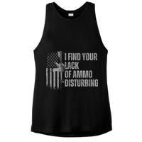 I Find Your Lack Of Ammo Disturbing Ladies PosiCharge Tri-Blend Wicking Tank