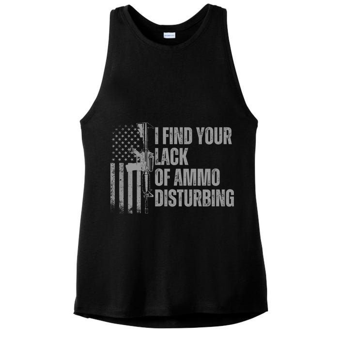 I Find Your Lack Of Ammo Disturbing Ladies PosiCharge Tri-Blend Wicking Tank