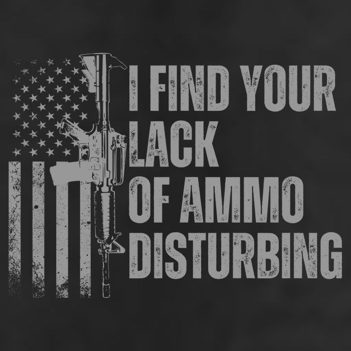 I Find Your Lack Of Ammo Disturbing Garment-Dyed Fleece Hoodie