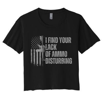 I Find Your Lack Of Ammo Disturbing Crop Top