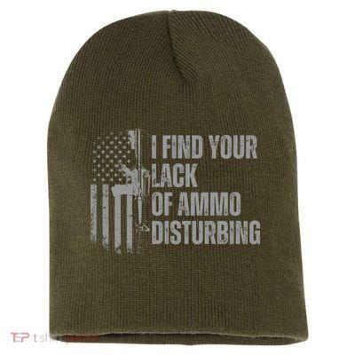 I Find Your Lack Of Ammo Disturbing Short Acrylic Beanie