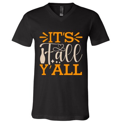 ItS Fall YAll Cut File V-Neck T-Shirt