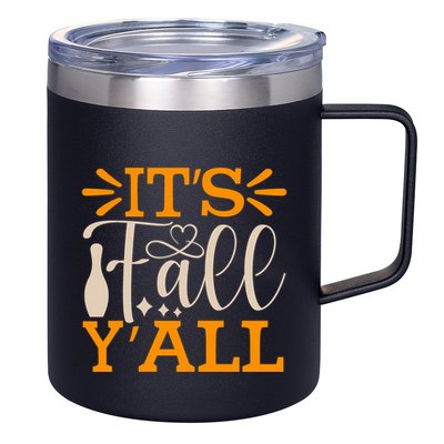 ItS Fall YAll Cut File 12oz Stainless Steel Coffee Mug