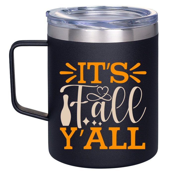 ItS Fall YAll Cut File 12oz Stainless Steel Coffee Mug