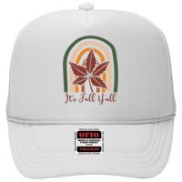 It's Fall Y'all Nature Rainbow High Crown Mesh Back Trucker Hat