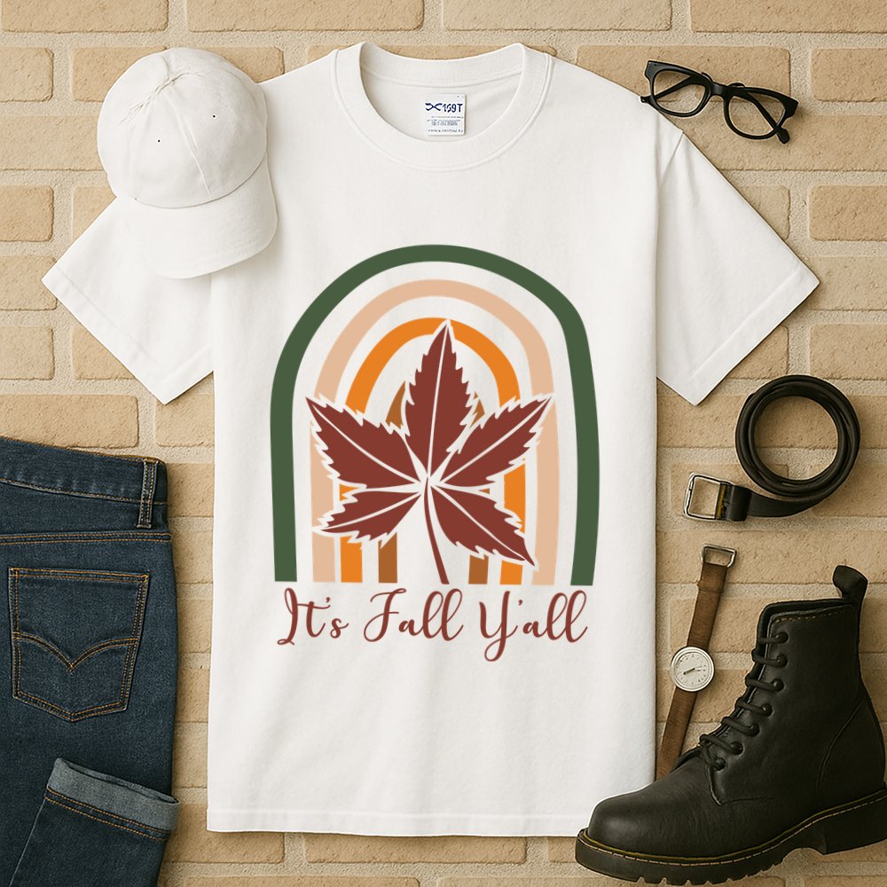 It's Fall Y'all Nature Rainbow Tall T-Shirt
