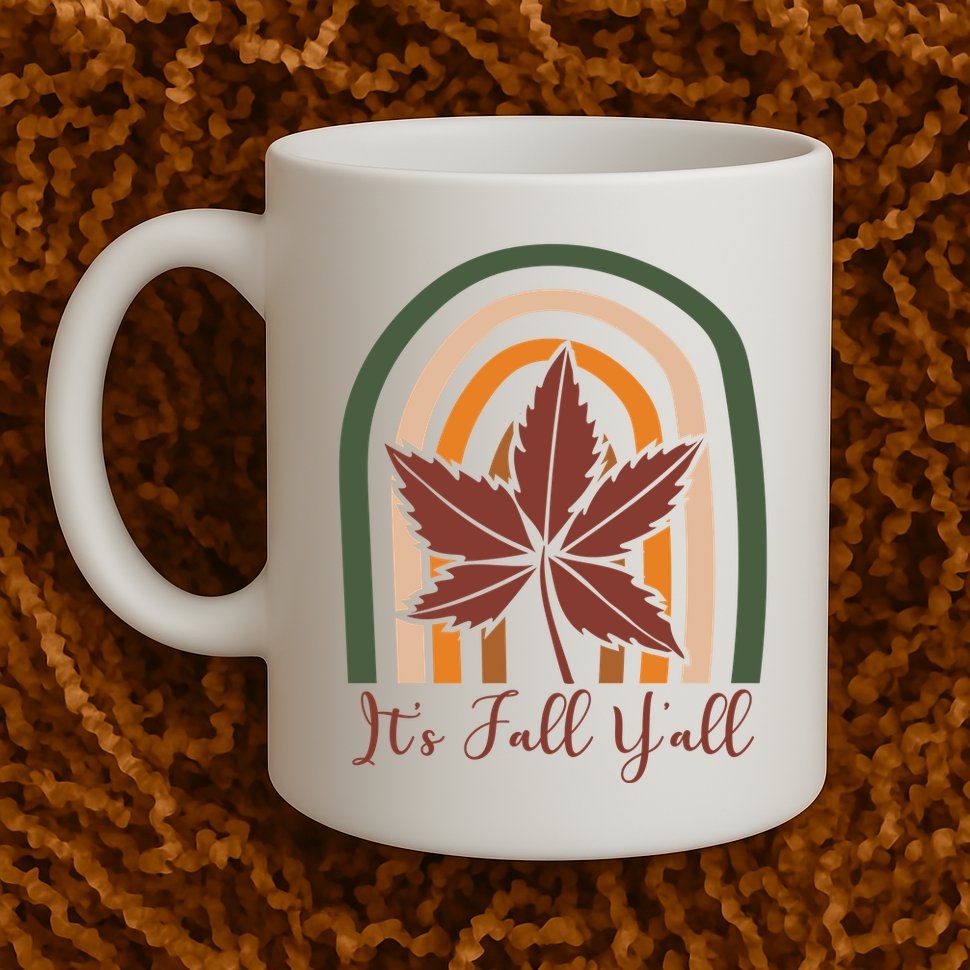 It's Fall Y'all Nature Rainbow Mug