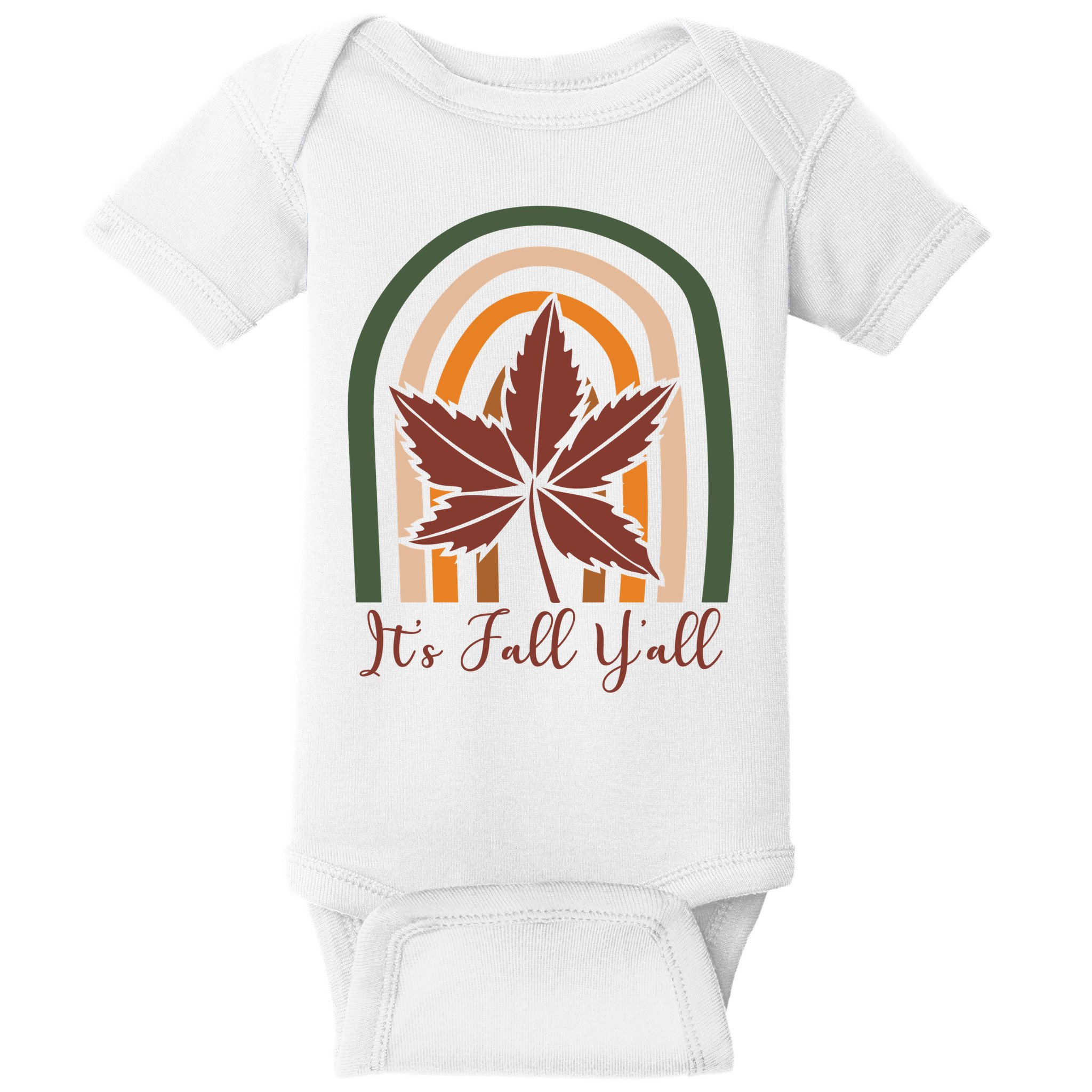 It's Fall Y'all Nature Rainbow Baby Bodysuit