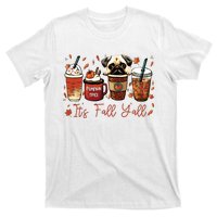 It’S Fall Y’All Pug Dog Coffee Pumpkin Spice Latte Autumn T-Shirt