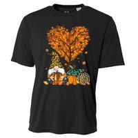 It's Fall Y'all Cute Gnomes Pumpkin Autumn Tree Fall Leaves Cooling Performance Crew T-Shirt