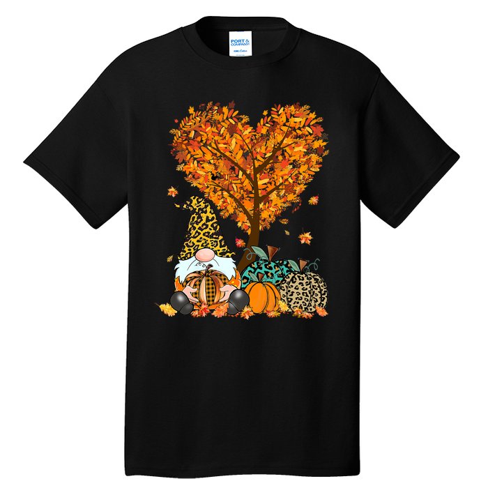 It's Fall Y'all Cute Gnomes Pumpkin Autumn Tree Fall Leaves Tall T-Shirt