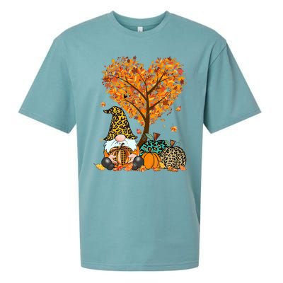 It's Fall Y'all Cute Gnomes Pumpkin Autumn Tree Fall Leaves Sueded Cloud Jersey T-Shirt