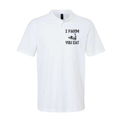 I Farm You Eat Funny Farming Pride Local Farmer Appreciation Polo