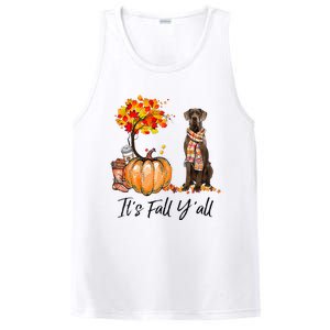 It's Fall Y'all Great Dane Dog Lovers Thanksgiving Halloween PosiCharge Competitor Tank