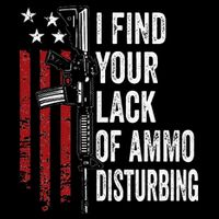 I Find Your Lack Of Ammo Disturbing Funny Gun Owner Joke 7-Panel Snapback Hat