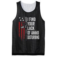 I Find Your Lack Of Ammo Disturbing Funny Gun Owner Joke Mesh Reversible Basketball Jersey Tank