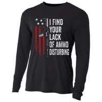 I Find Your Lack Of Ammo Disturbing Funny Gun Owner Joke Cooling Performance Long Sleeve Crew