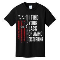 I Find Your Lack Of Ammo Disturbing Funny Gun Owner Joke Kids T-Shirt