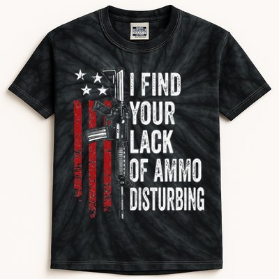 I Find Your Lack Of Ammo Disturbing Funny Gun Owner Joke Kids Tie-Dye T-Shirt