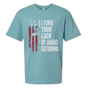 I Find Your Lack Of Ammo Disturbing Funny Gun Owner Joke Sueded Cloud Jersey T-Shirt