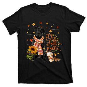 ItS Fall YAll Labrador Dog Thanksgiving Halloween T-Shirt