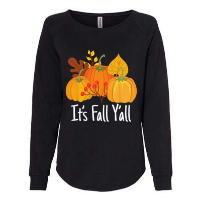 Its Fall Yall Lazy Halloween Costume Thanksgiving Pumpkin Womens California Wash Sweatshirt