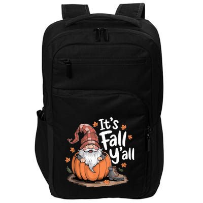 ItS Fall YAll Pumpkin Gnome Autumn Tree Hello Fall Impact Tech Backpack