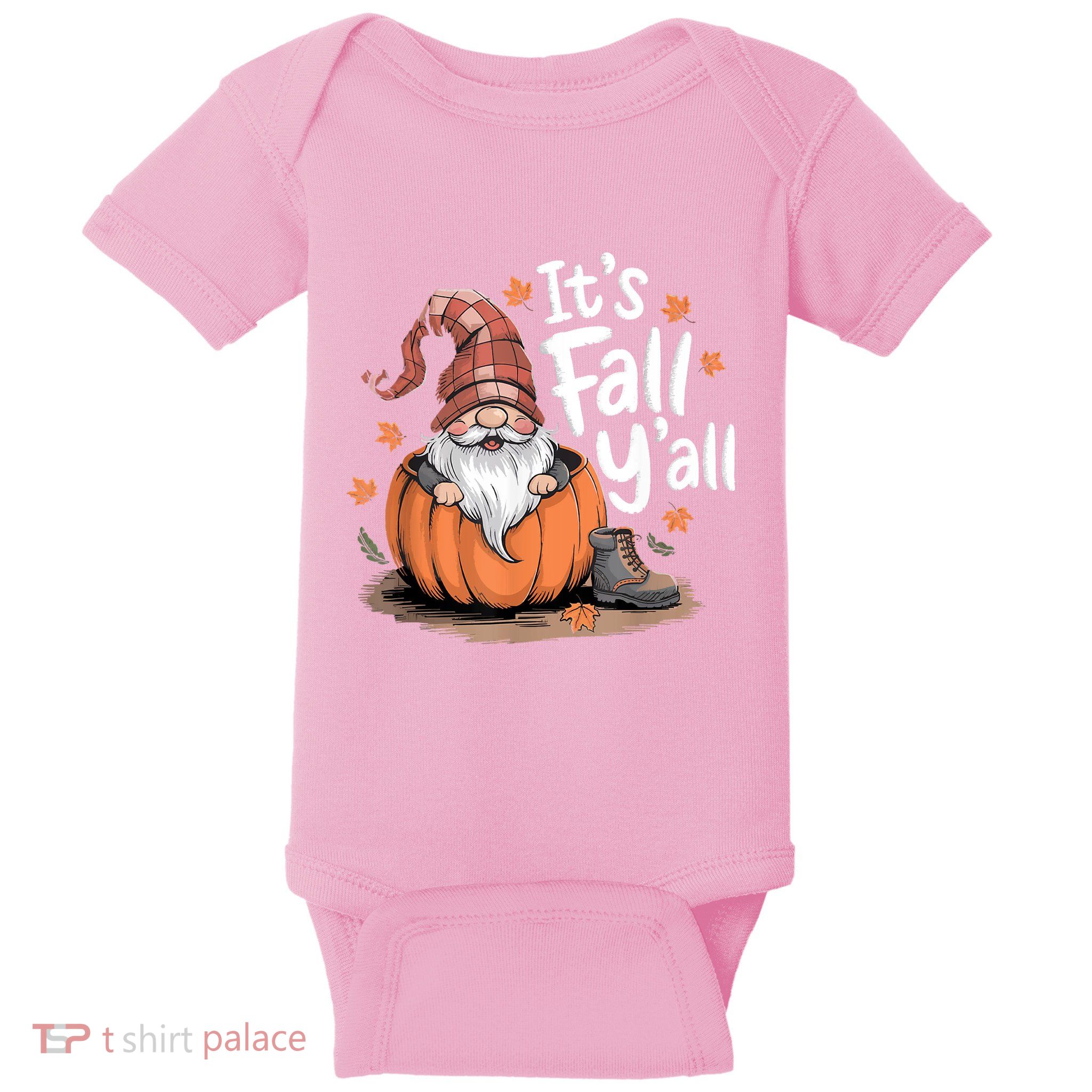ItS Fall YAll Pumpkin Gnome Autumn Tree Hello Fall Baby Bodysuit