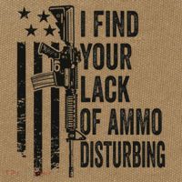 I Find Your Lack Of Ammo Disturbing Cotton Canvas Backpack