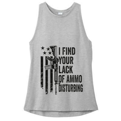 I Find Your Lack Of Ammo Disturbing Ladies PosiCharge Tri-Blend Wicking Tank