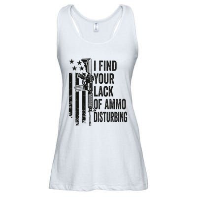 I Find Your Lack Of Ammo Disturbing Ladies Essential Flowy Tank